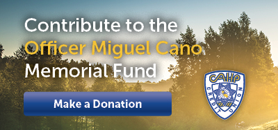 Button to donate to Officer Miguel Cano Memorial Fund.